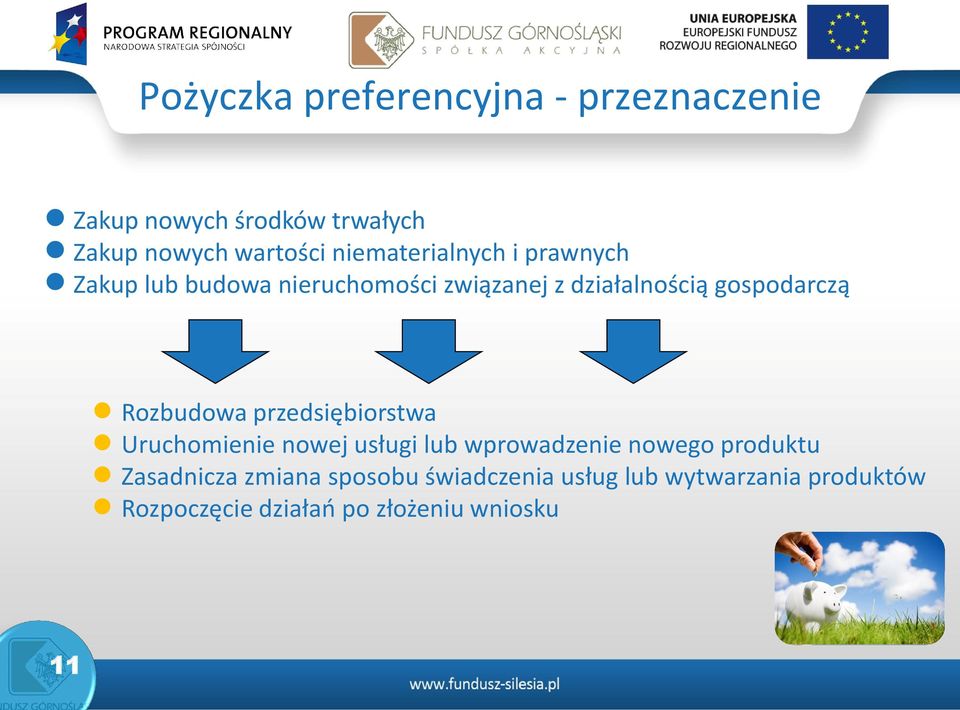 Rozbudowa przedsiębiorstwa Uruchomienie nowej usługi lub wprowadzenie nowego produktu Zasadnicza