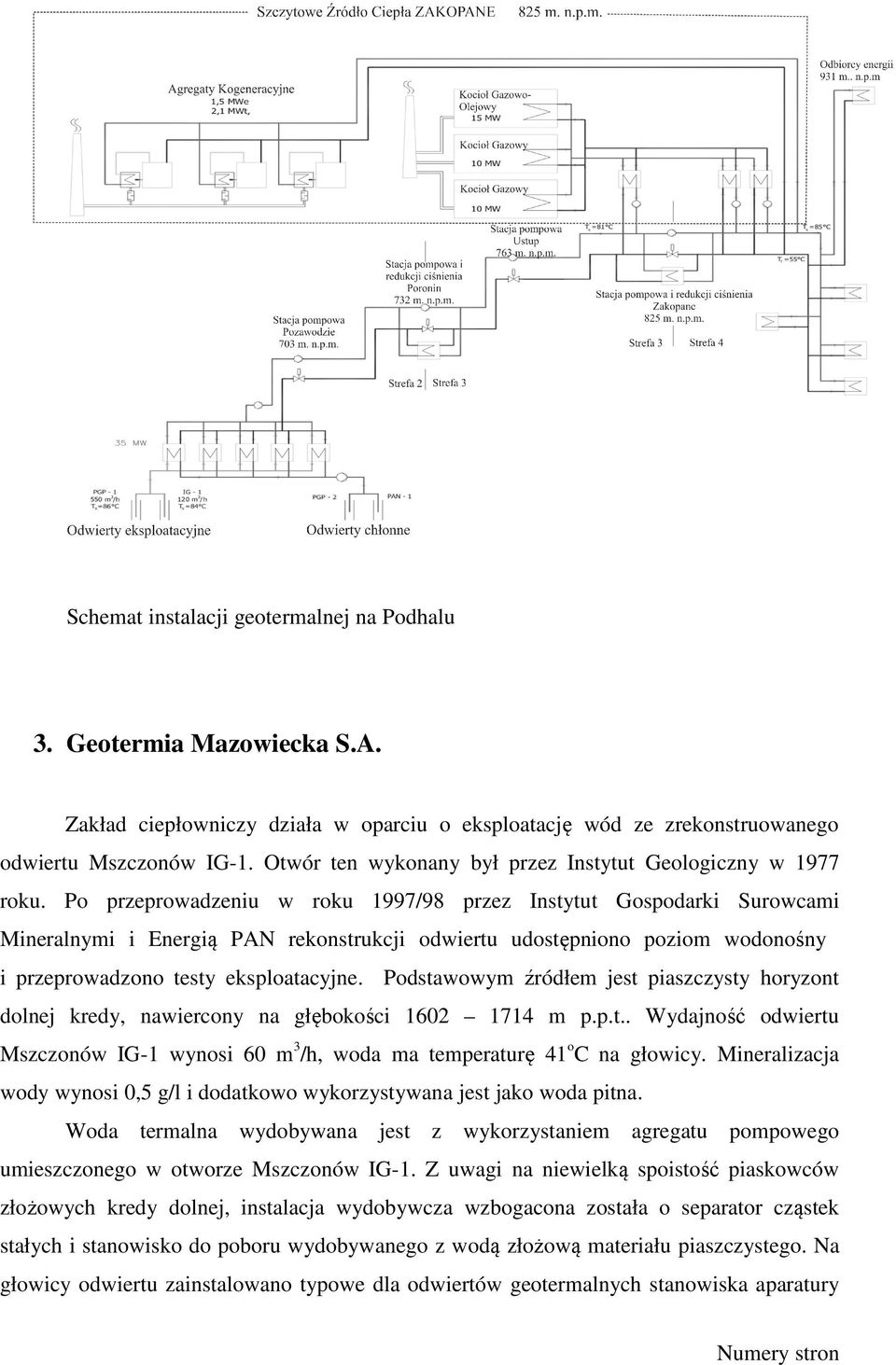 Po przeprowadzeniu w roku 1997/98 przez Instytut Gospodarki Surowcami Mineralnymi i Energią PAN rekonstrukcji odwiertu udostępniono poziom wodonośny i przeprowadzono testy eksploatacyjne.