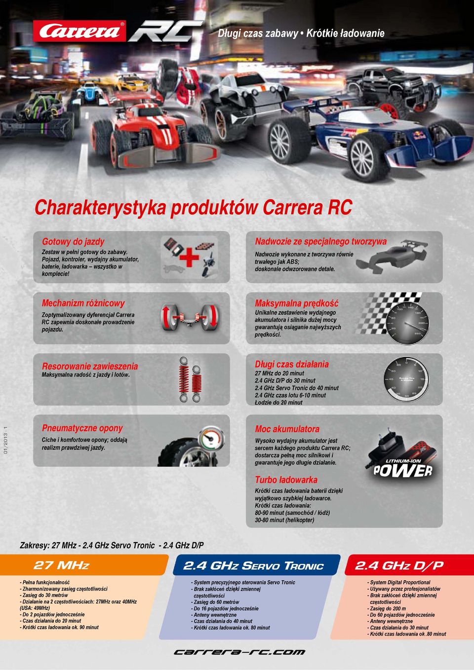 Mechanizm różnicowy Zoptymalizowany dyferencjał Carrera RC zapewnia doskonałe prowadzenie pojazdu.