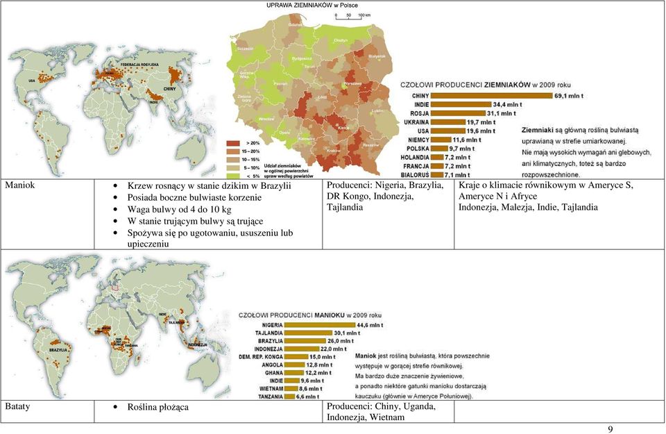 Nigeria, Brazylia, DR Kongo, Indonezja, Tajlandia Kraje o klimacie równikowym w Ameryce S, Ameryce N i