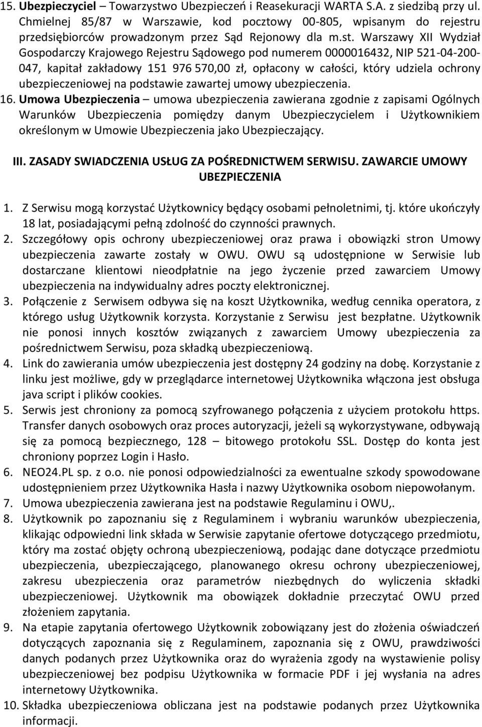 u przedsiębiorców prowadzonym przez Sąd Rejonowy dla m.st.