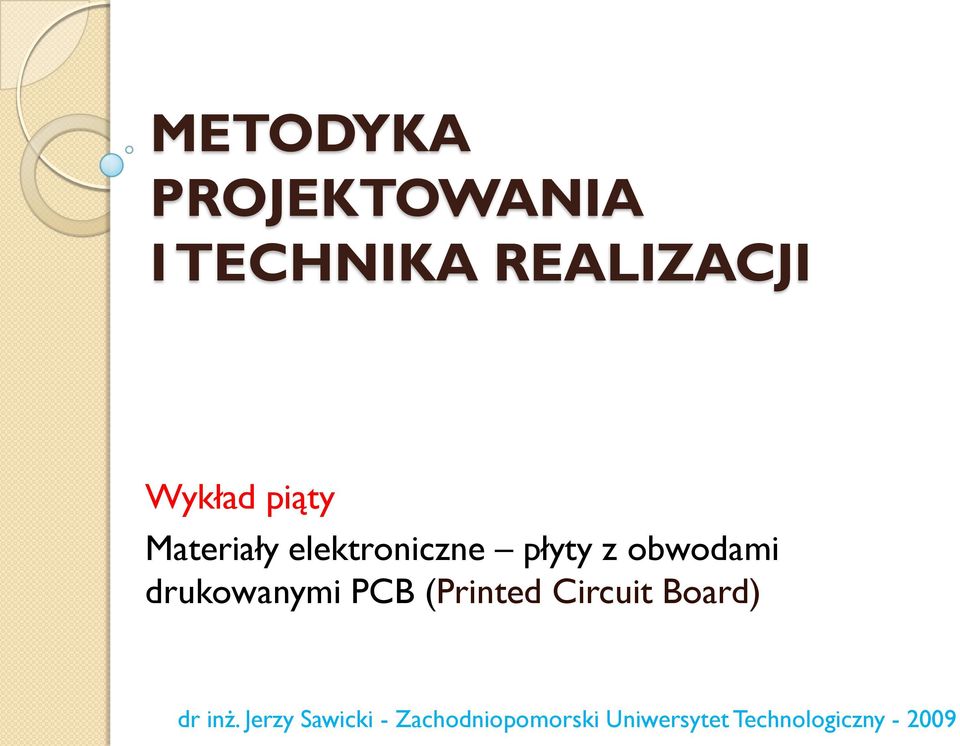 elektroniczne płyty z obwodami