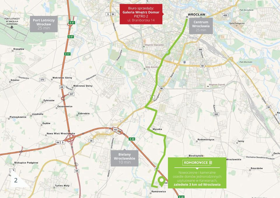 Braniborska 14 Centrum Wrocławia 25 min Bielany Wrocławskie 10