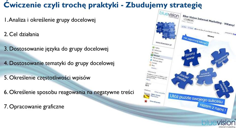 Dostosowanie języka do grupy docelowej 4.