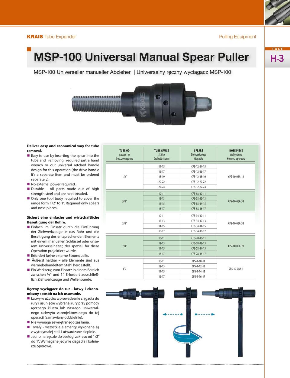 ordered separately). No external power required. Durable - All parts made out of high strength steel and are heat treaded. Only one tool body required to cover the range form 1/2 to.