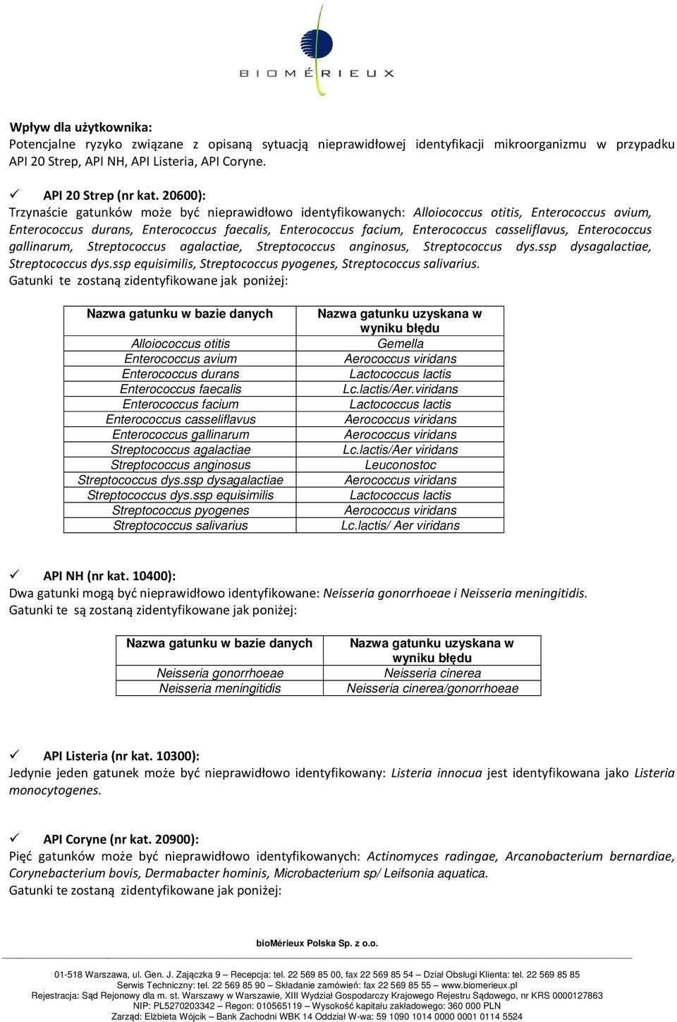 casseliflavus, Enterococcus gallinarum, Streptococcus agalactiae, Streptococcus anginosus, Streptococcus dys.ssp dysagalactiae, Streptococcus dys.