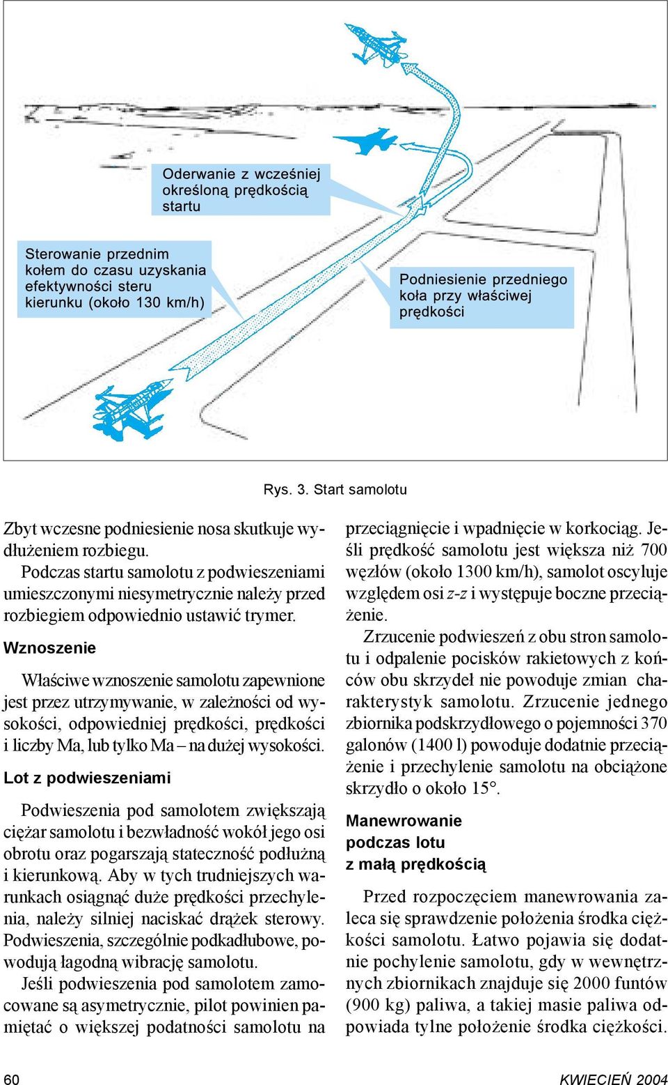 Wznoszenie Właściwe wznoszenie samolotu zapewnione jest przez utrzymywanie, w zależności od wysokości, odpowiedniej prędkości, prędkości i liczby Ma, lub tylko Ma na dużej wysokości.