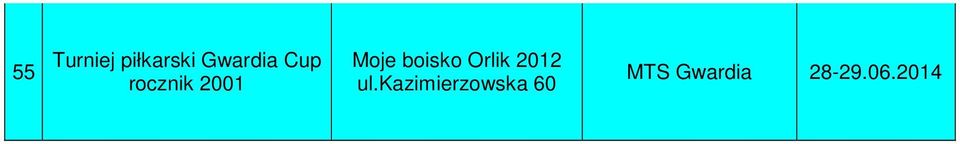 Cup rocznik 2001