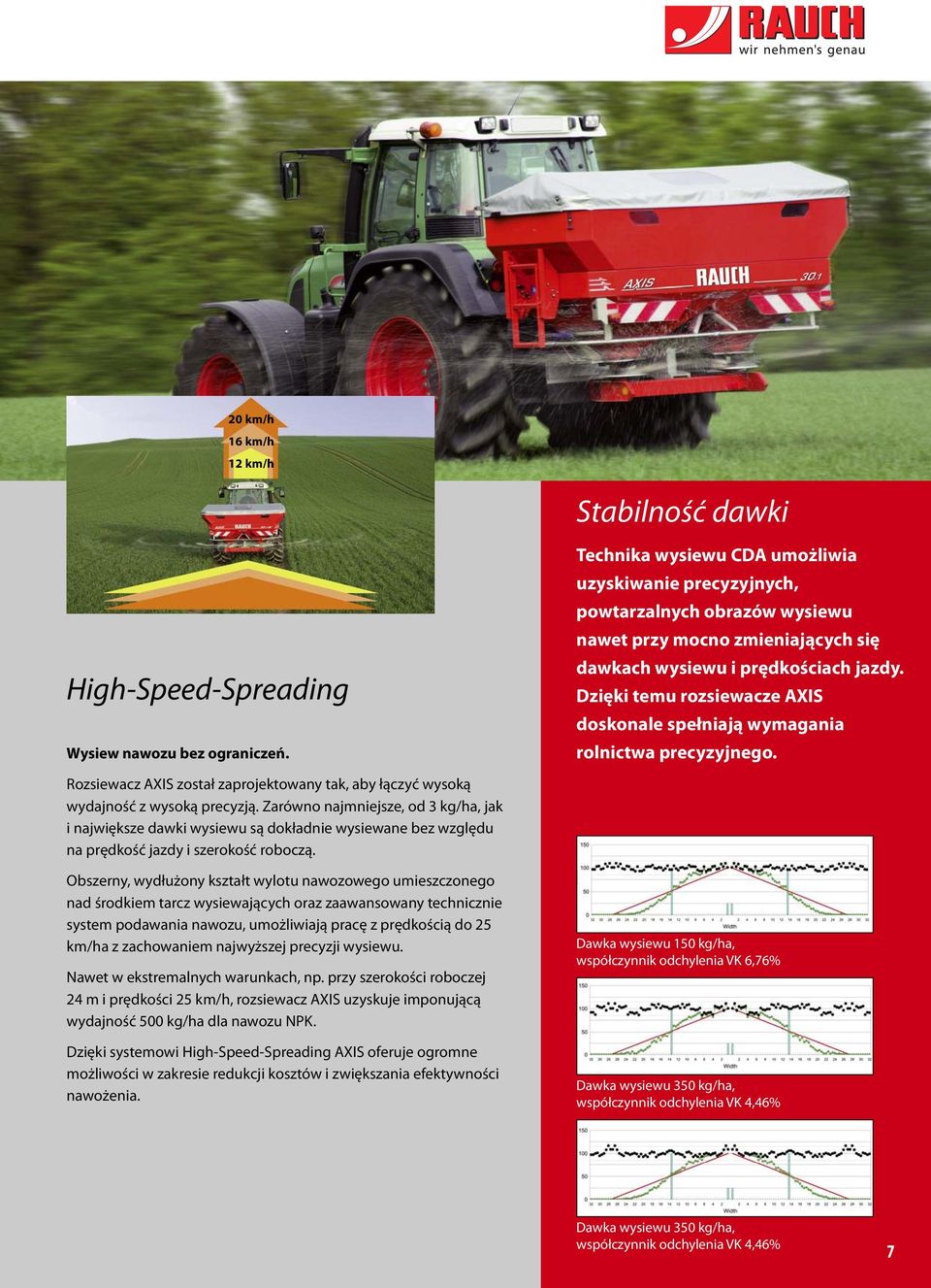 Dzięki temu rozsiewacze AXIS doskonale spełniają wymagania rolnictwa precyzyjnego. Rozsiewacz AXIS został zaprojektowany tak, aby łączyć wysoką wydajność z wysoką precyzją.
