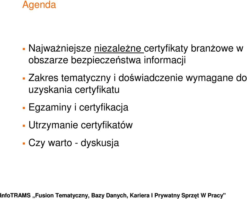 doświadczenie wymagane do uzyskania certyfikatu Egzaminy i