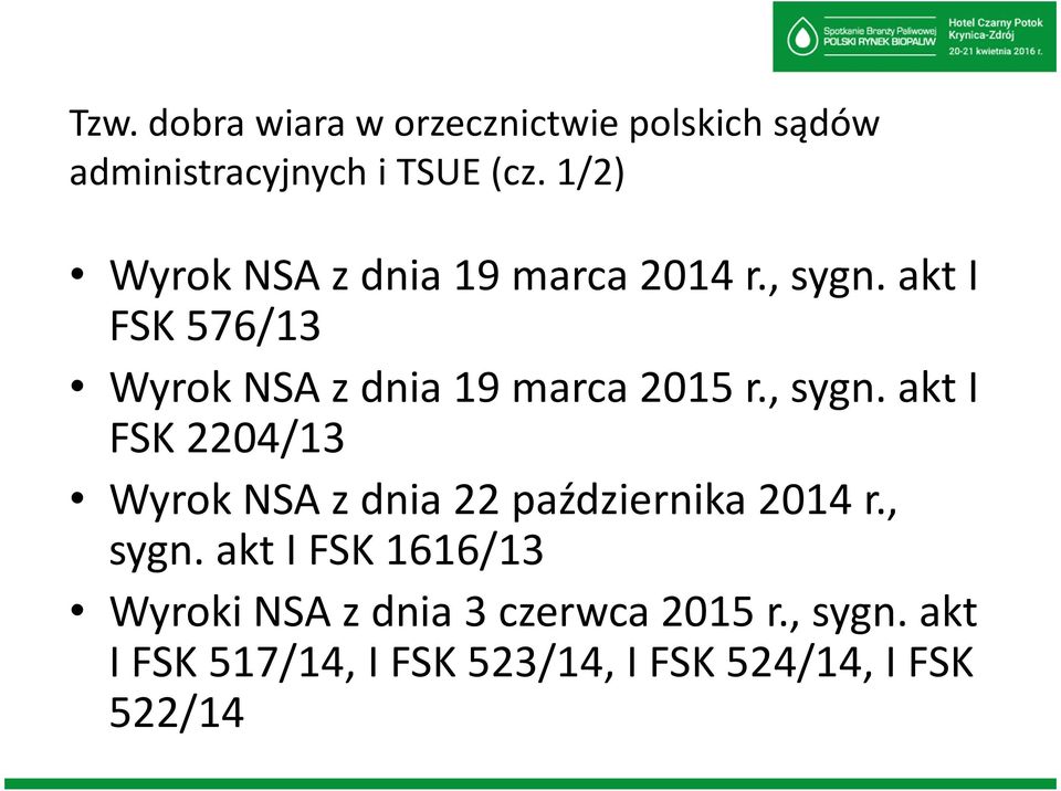 akt I FSK 576/13 Wyrok NSA z dnia 19 marca 2015 r., sygn.