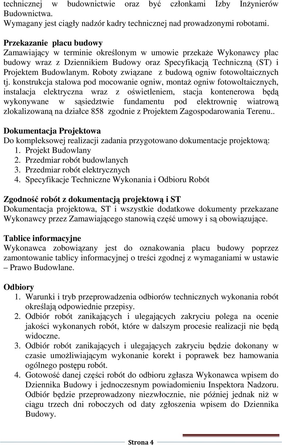 Roboty związane z budową ogniw fotowoltaicznych tj.