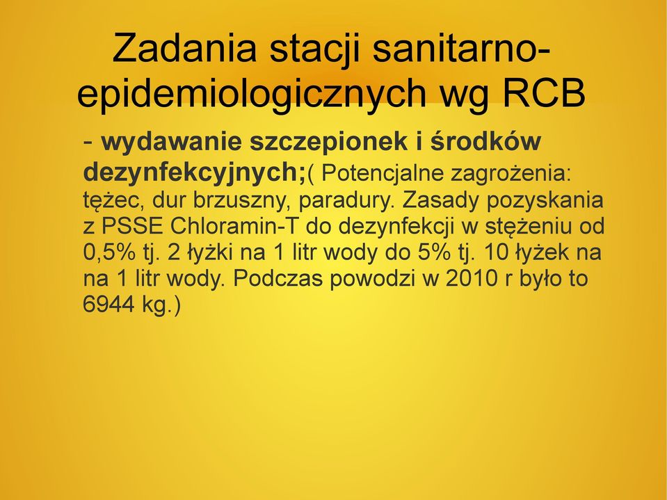 Zasady pozyskania z PSSE Chloramin-T do dezynfekcji w stężeniu od 0,5% tj.