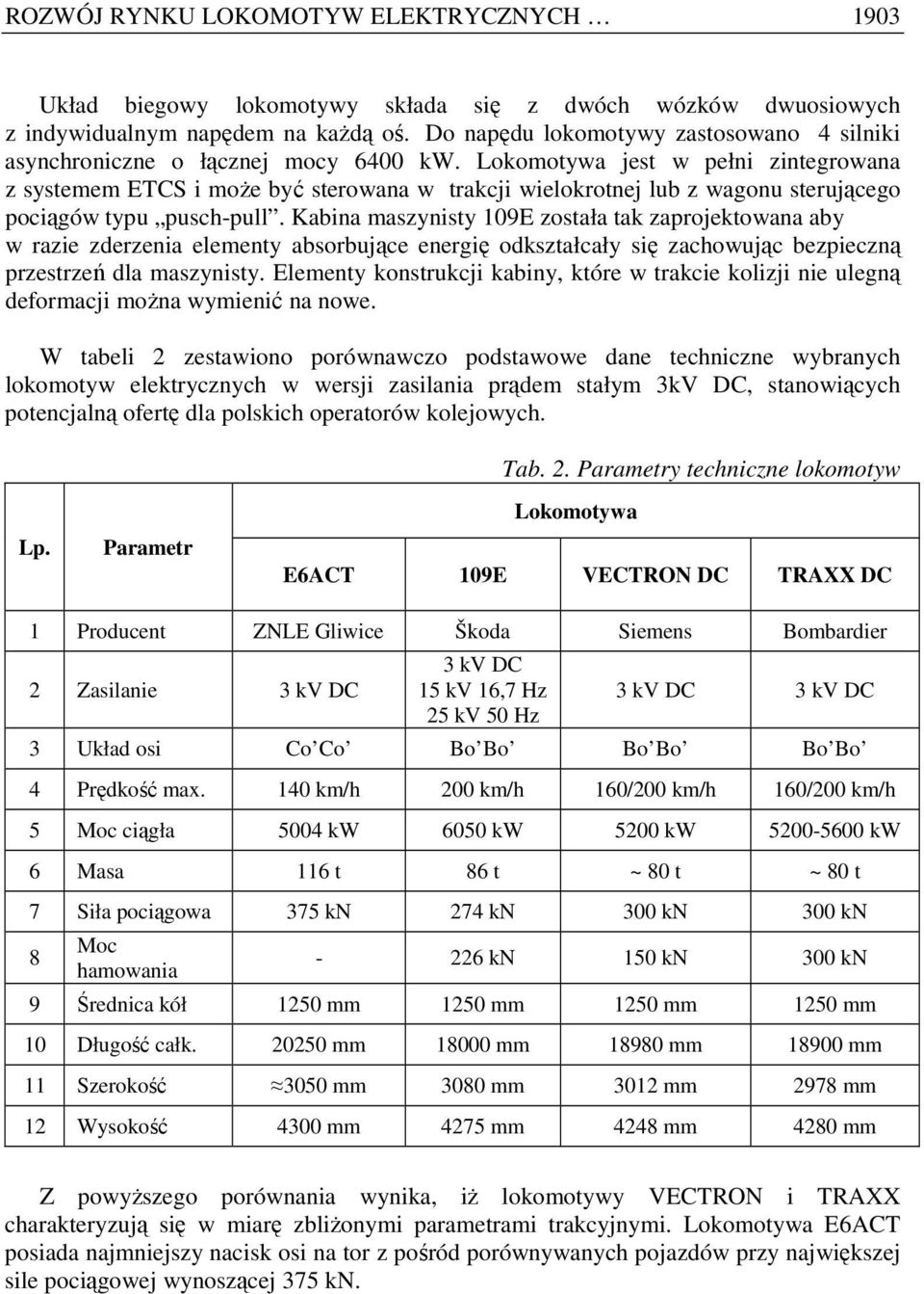 Lokomotywa jest w pełni zintegrowana z systemem ETCS i moŝe być sterowana w trakcji wielokrotnej lub z wagonu sterującego pociągów typu pusch-pull.