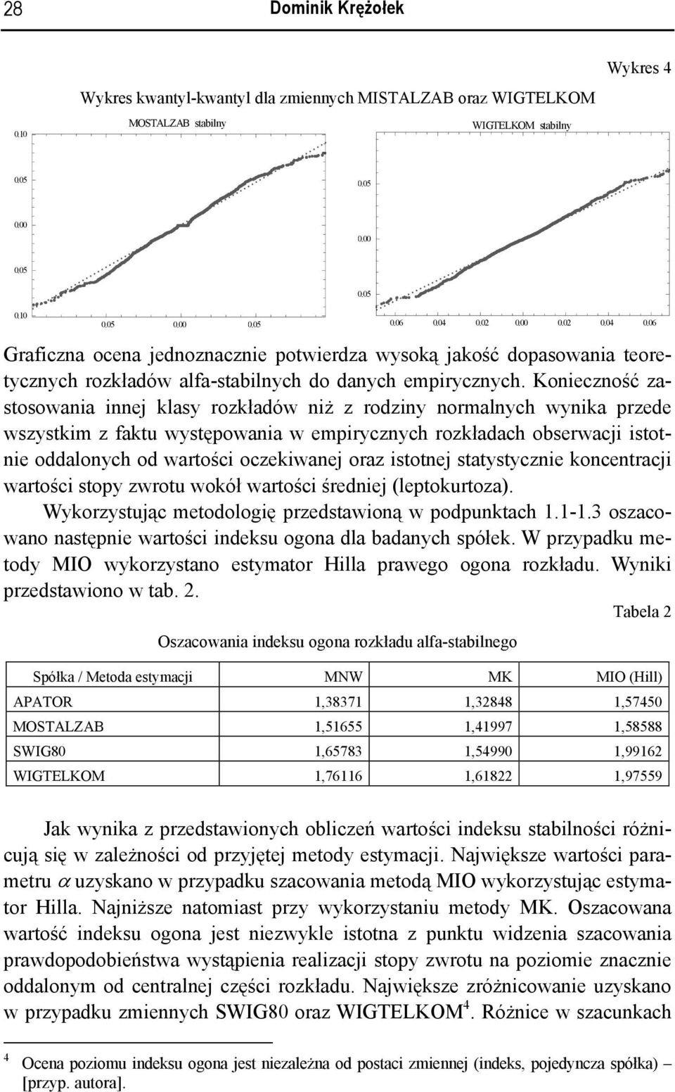 Konieczność zastosowania innej klasy rozkładów niż z rodziny normalnych wynika przede wszystkim z faktu występowania w empirycznych rozkładach obserwacji istotnie oddalonych od wartości oczekiwanej