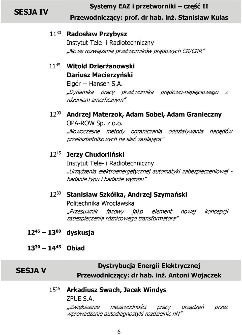 Dynamika pracy przetwor