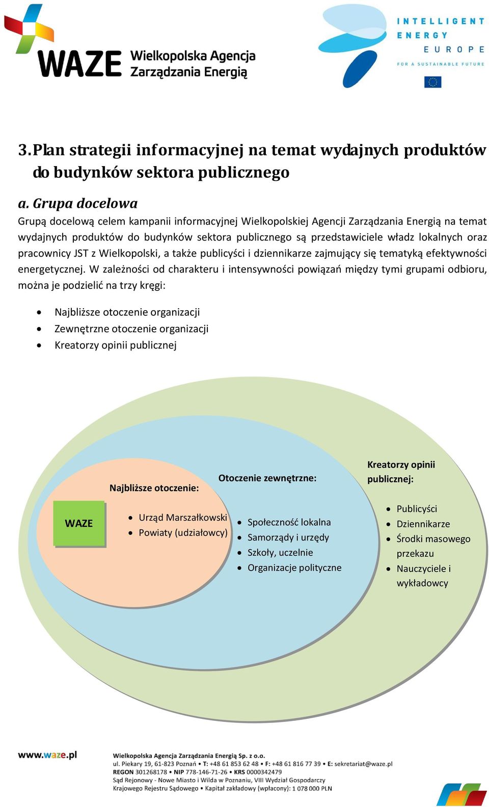 oraz pracownicy JST z Wielkopolski, a także publicyści i dziennikarze zajmujący się tematyką efektywności energetycznej.