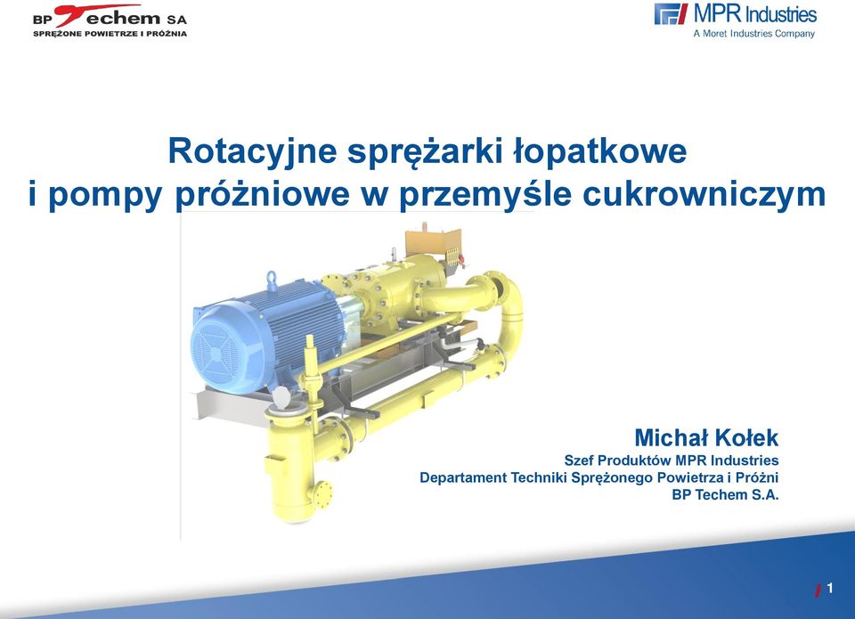 Kołek Szef Produktów MPR Industries