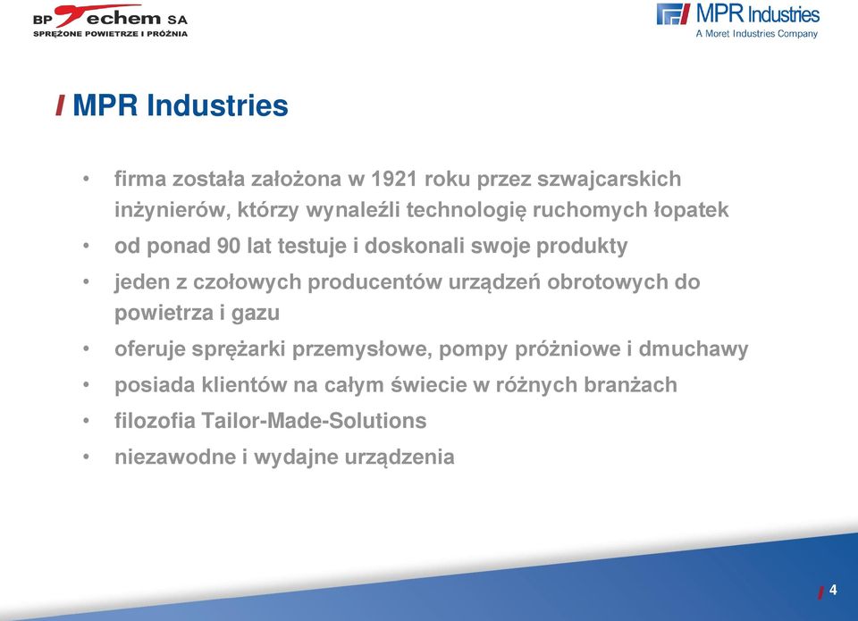 producentów urządzeń obrotowych do powietrza i gazu oferuje sprężarki przemysłowe, pompy próżniowe i