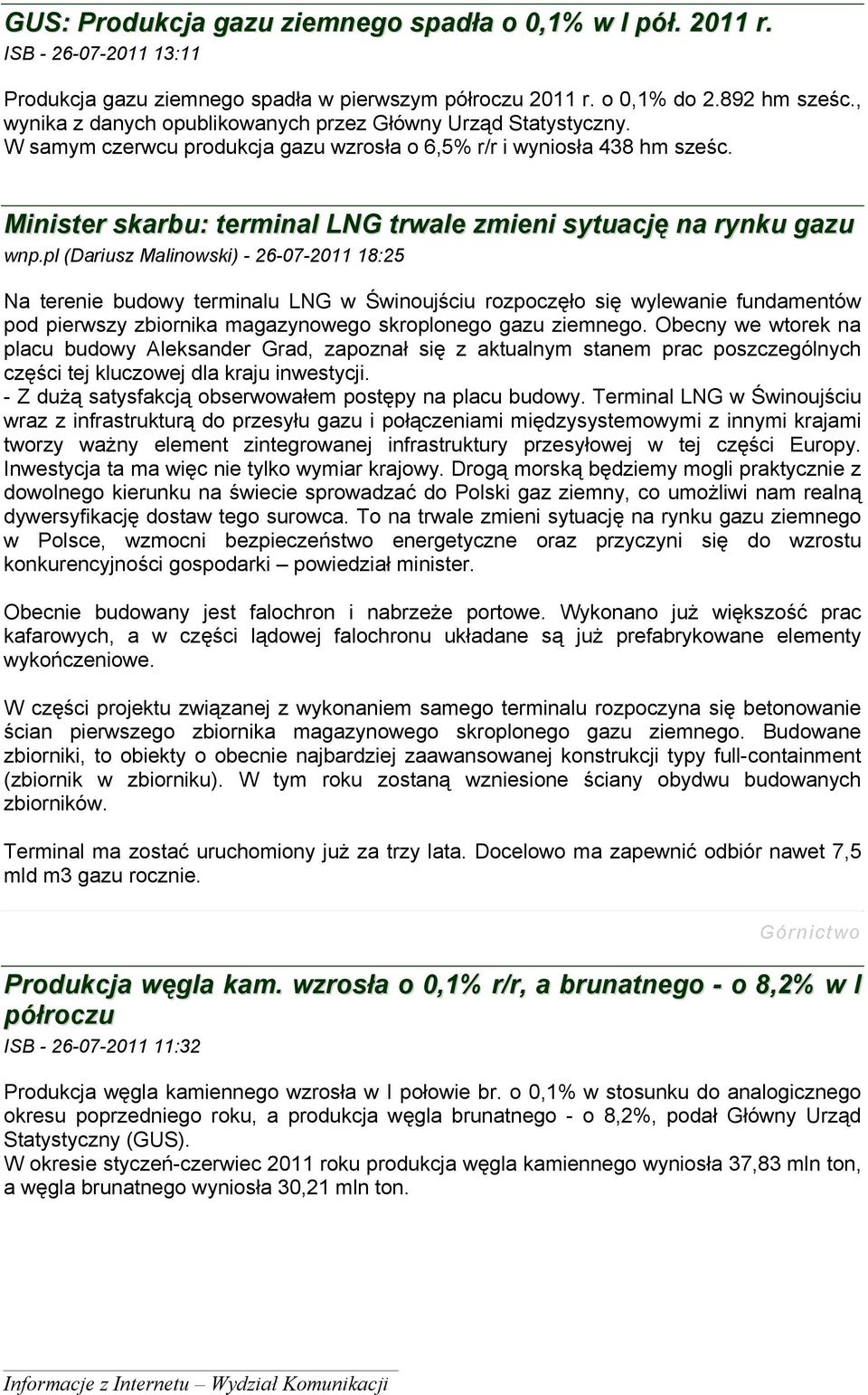 Minister skarbu: terminal LNG trwale zmieni sytuację na rynku gazu wnp.