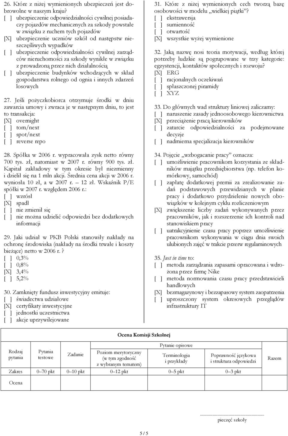 wypadków [ ] ubezpieczenie odpowiedzialności cywilnej zarządców nieruchomości za szkody wynikłe w związku z prowadzoną przez nich działalnością [ ] ubezpieczenie budynków wchodzących w skład