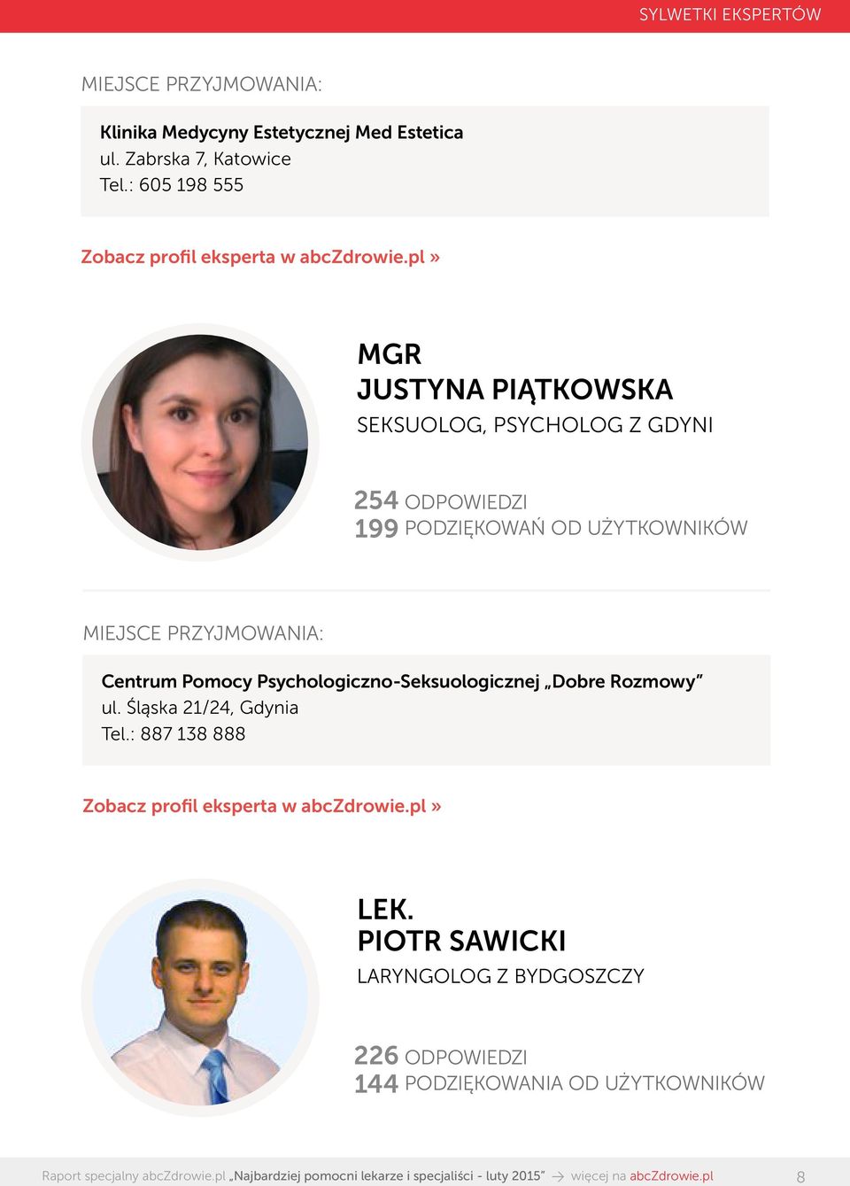 PODZIĘKOWAŃ OD UŻYTKOWNIKÓW Centrum Pomocy Psychologiczno-Seksuologicznej Dobre Rozmowy ul.