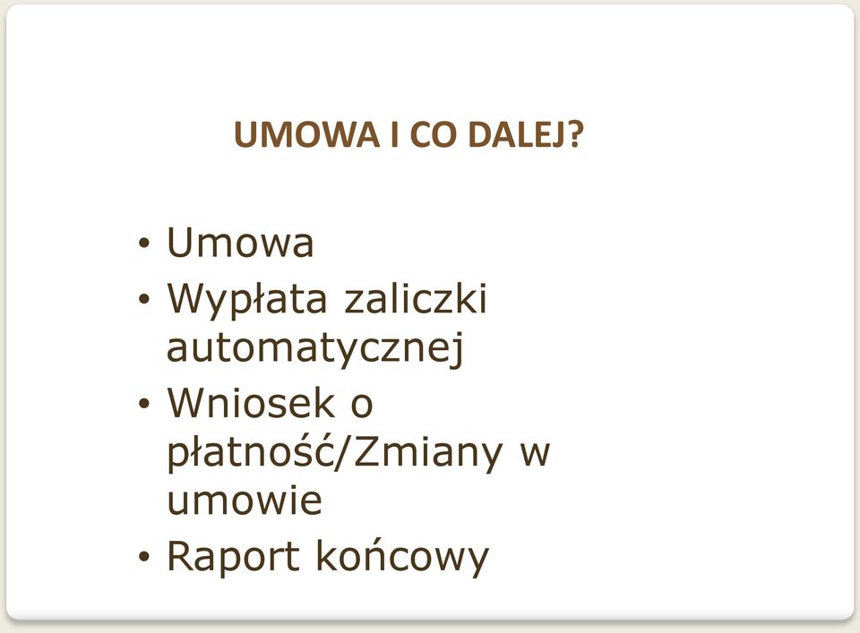 automatycznej Wniosek o