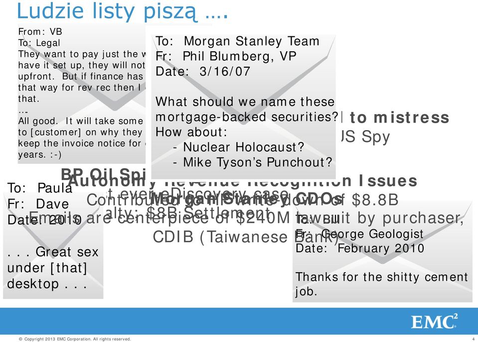 email to mistress Forced resignation How about: of the top US Spy BP Autonomy Oil Spill Litigation Revenue Recognition Issues The Largest Contributed ever Morgan ediscovery to HP Stanley write-down