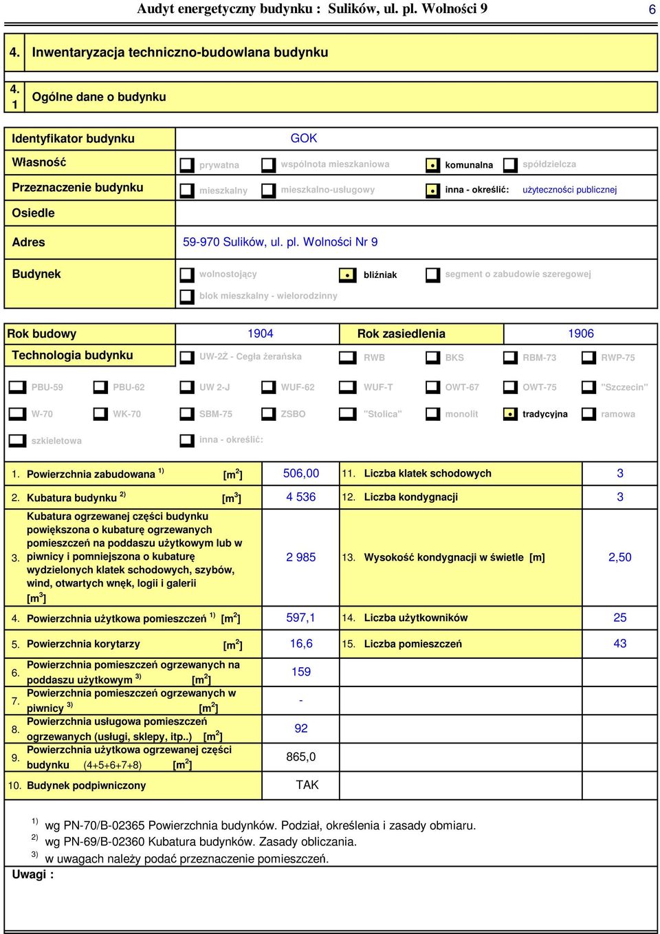 publicznej Osiedle Adres 59-90 Sulików, ul. pl.