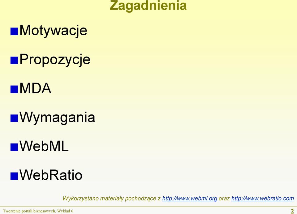 pochodzące z http://www.webml.