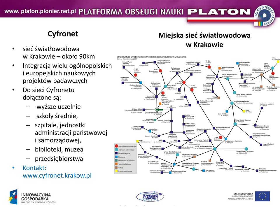 uczelnie szkoły średnie, szpitale, jednostki administracji paostwowej i samorządowej,