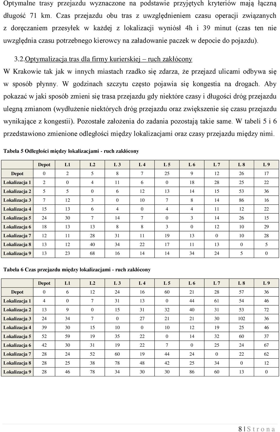 załadowanie paczek w depocie do pojazdu). 3.2.