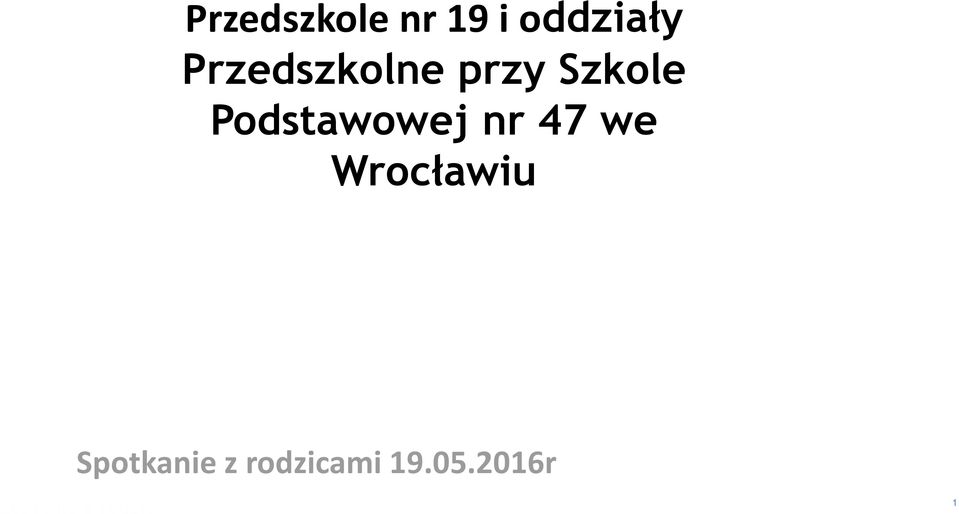 Podstawowej nr 47 we Wrocławiu