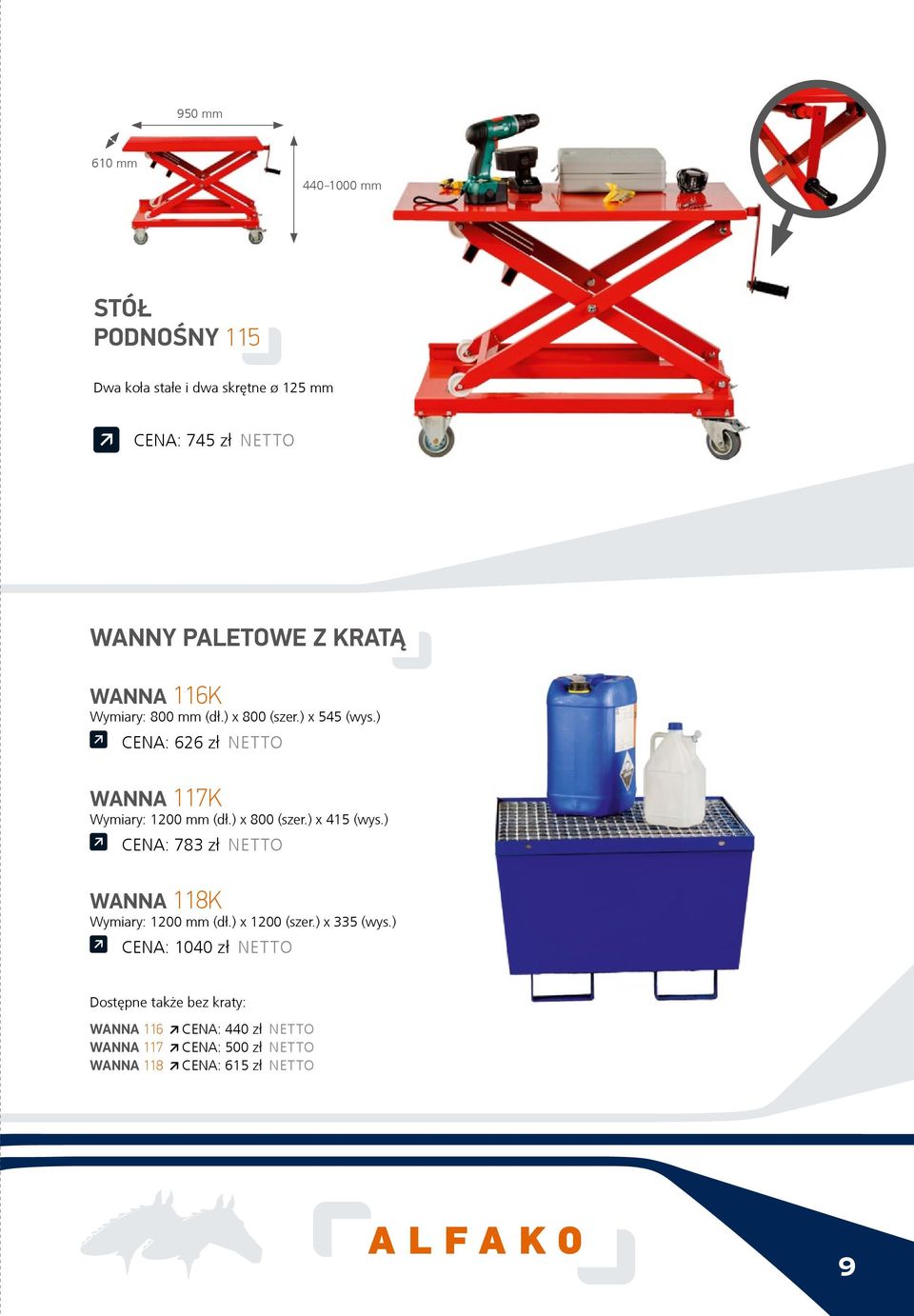 ) x 800 (szer.) x 415 (wys.) CENA: 783 z³ NETTO WANNA 118K Wymiary: 1200 mm (d³.) x 1200 (szer.) x 335 (wys.