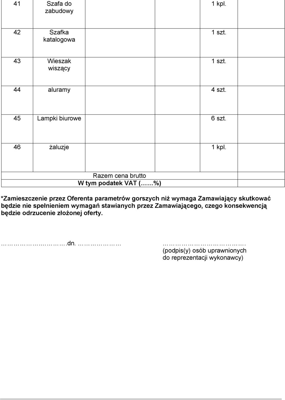 wiszący 44 aluramy 45 Lampki