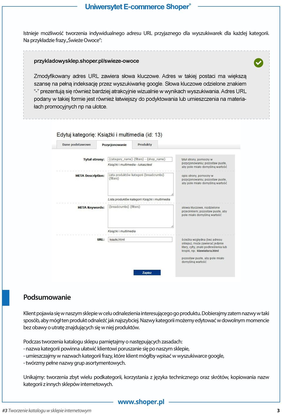 Słowa kluczowe odzielone znakiem - prezentują się również bardziej atrakcyjnie wizualnie w wynikach wyszukiwania.