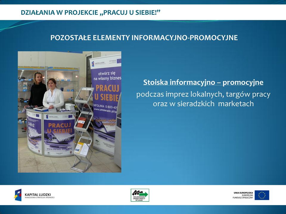 informacyjno promocyjne podczas