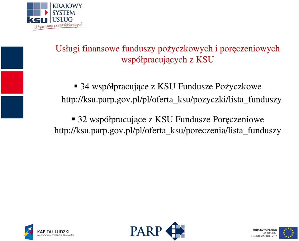 pl/pl/oferta_ksu/pozyczki/lista_funduszy 32 współpracujące z KSU