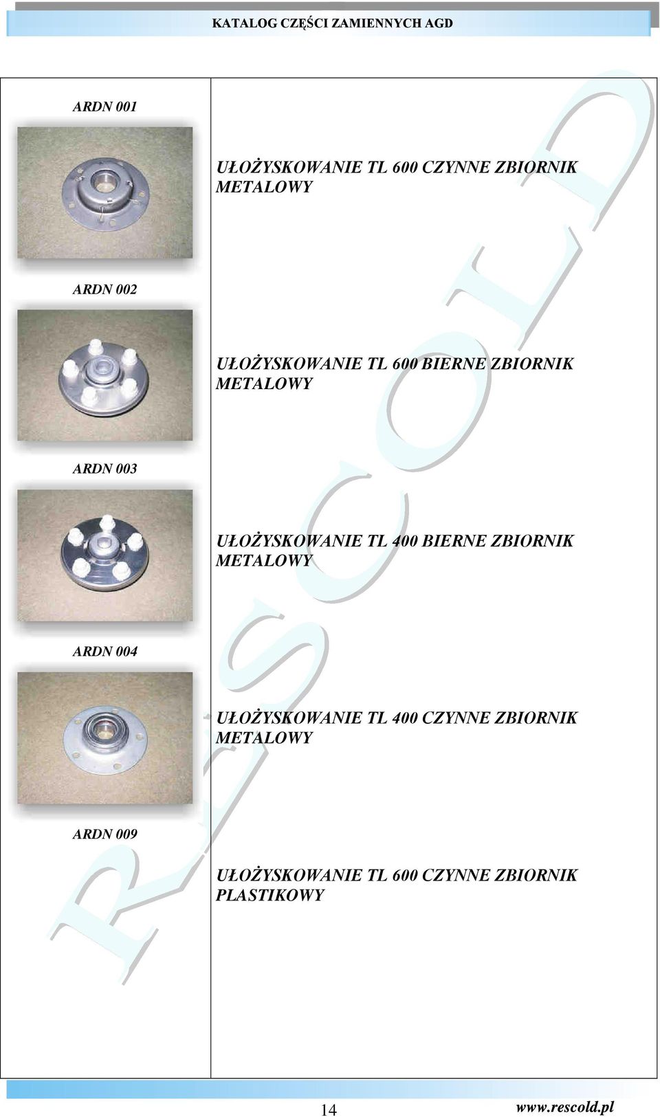 TL 400 BIERNE ZBIORNIK METALOWY ARDN 004 UŁOśYSKOWANIE TL 400 CZYNNE