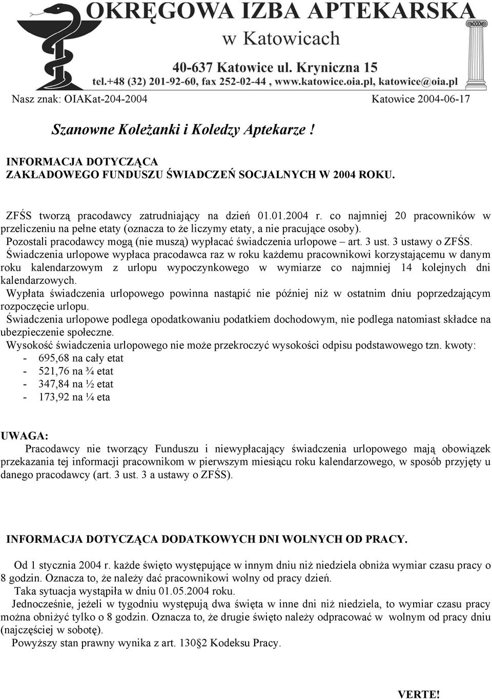 Pozostali pracodawcy mogą (nie muszą) wypłacać świadczenia urlopowe art. 3 ust. 3 ustawy o ZFŚS.