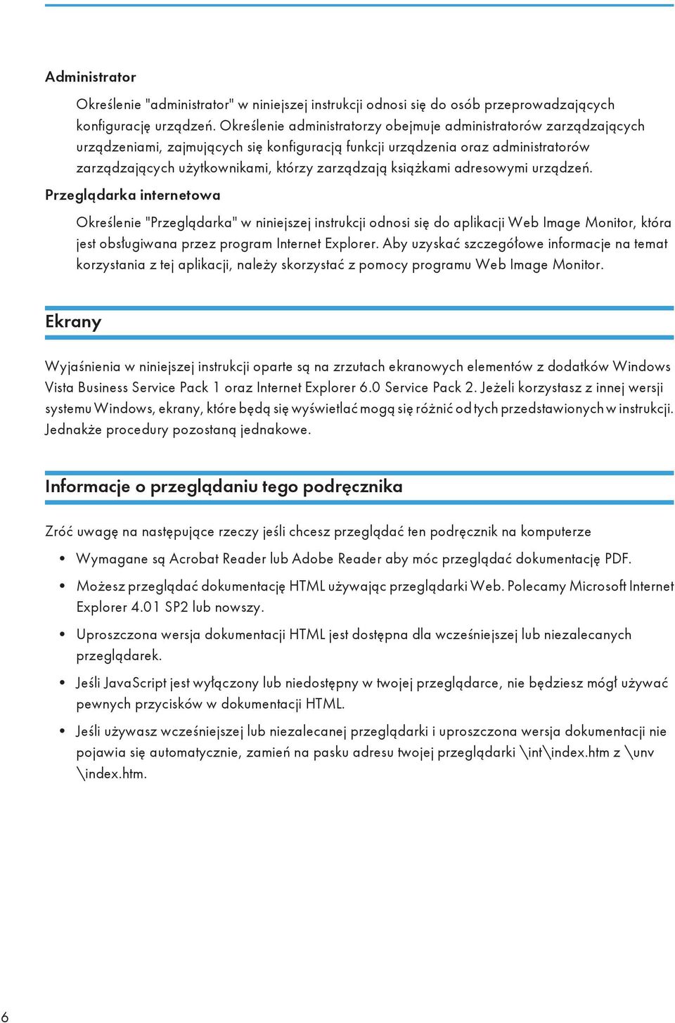 książkami adresowymi urządzeń.