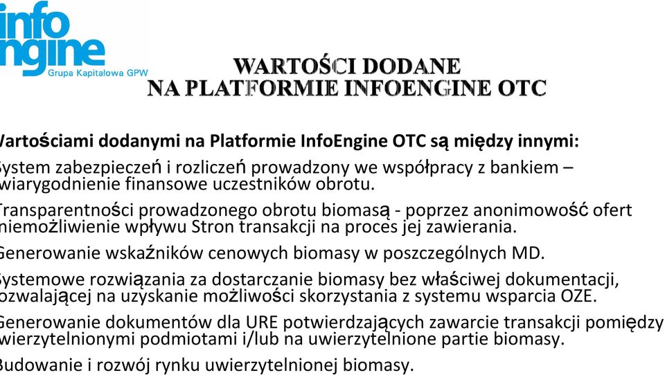 enerowanie wskaźników cenowych biomasy w poszczególnych MD.