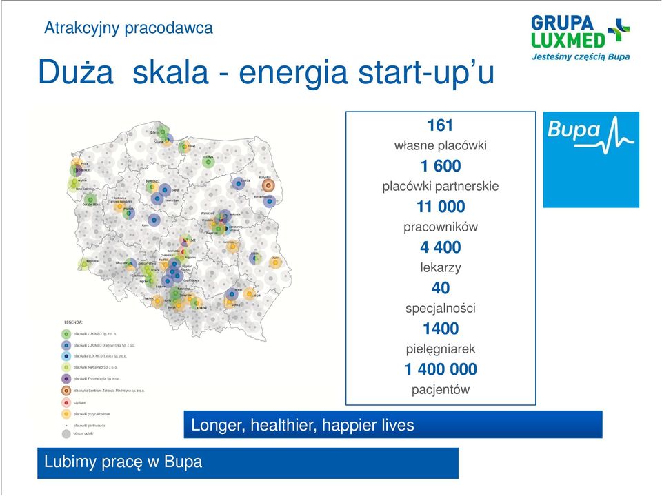 własne placówki 1 600 placówki partnerskie 11 000