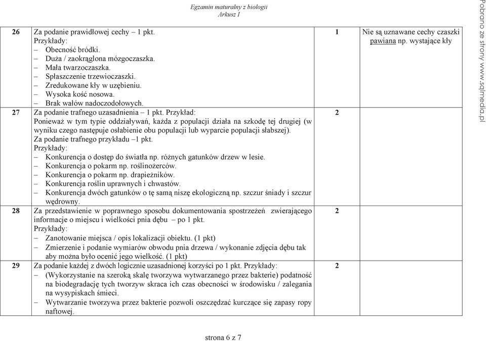 Przyk ad: Poniewa w tym typie oddzia ywa, ka da z populacji dzia a na szkod tej drugiej (w wyniku czego nast puje os abienie obu populacji lub wyparcie populacji s abszej).