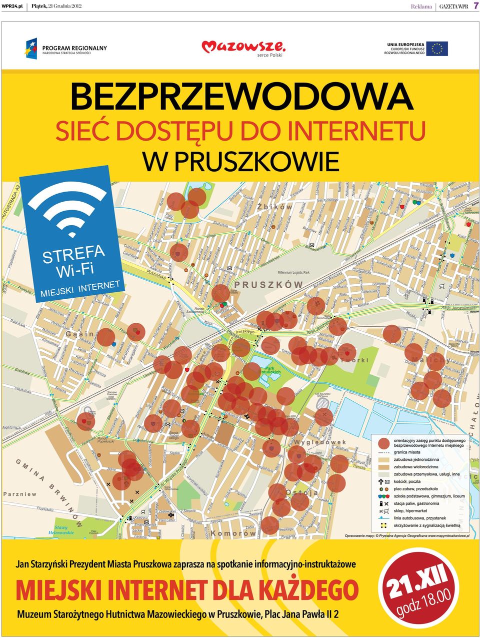 Pruszkowa zaprasza na spotkanie informacyjno-instruktażowe