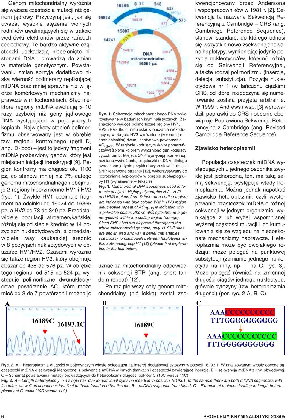 Te bardzo aktywne cz¹steczki uszkadzaj¹ nieos³oniête histonami DNA i prowadz¹ do zmian w materiale genetycznym.