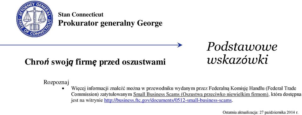 (Oszustwa przeciwko niewielkim firmom), która dostępna jest na witrynie