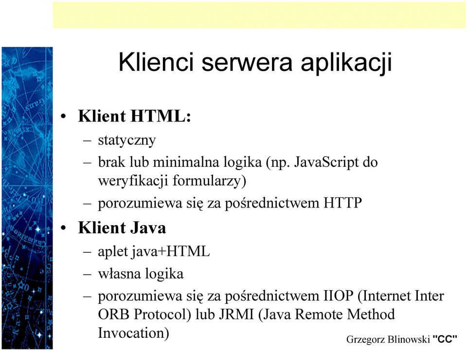 HTTP Klient Java aplet java+html własna logika porozumiewa się za