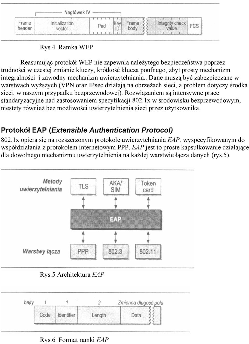 Rozwiązaniem są intensywne prace standaryzacyjne nad zastosowaniem specyfikacji 802.1x w środowisku bezprzewodowym, niestety również bez możliwości uwierzytelnienia sieci przez użytkownika.