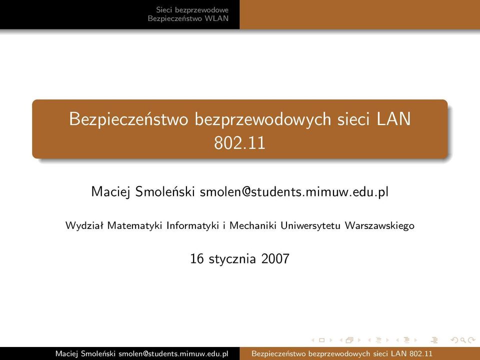 edu.pl Wydział Matematyki Informatyki i